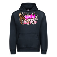Navy Spoiled wife Mother's Day Urban Hoodie - HowdyJamesFarm