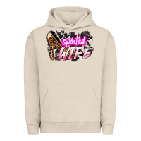Pigment French Oak Spoiled wife Mother's Day Urban Hoodie - HowdyJamesFarm