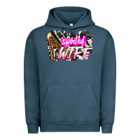 Pigment Midnight Navy Spoiled wife Mother's Day Urban Hoodie - HowdyJamesFarm