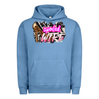 Pigment Pebble Blue Spoiled wife Mother's Day Urban Hoodie - HowdyJamesFarm