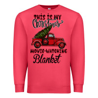 Cardinal This is My Christmas Movie Watching Blanket Premium Sweatshirt - Bettercallsaul