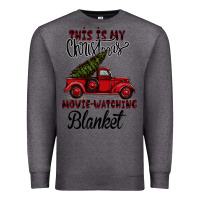 Charcoal Heather This is My Christmas Movie Watching Blanket Premium Sweatshirt - Bettercallsaul