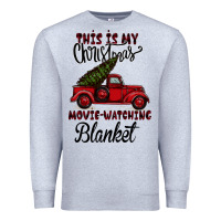 Heather Grey This is My Christmas Movie Watching Blanket Premium Sweatshirt - Bettercallsaul