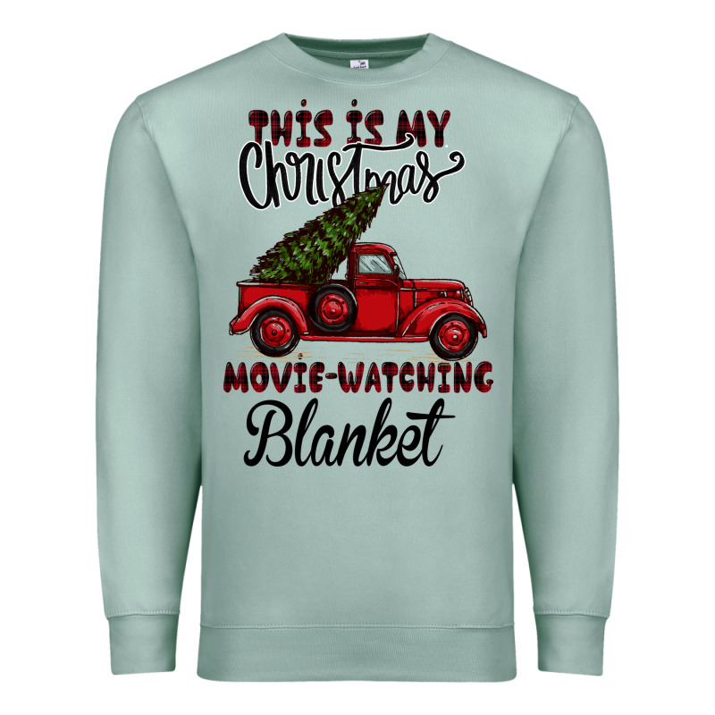 This Is My Christmas Movie Watching Blanket Premium Sweatshirt by Bettercallsaul | Teevron