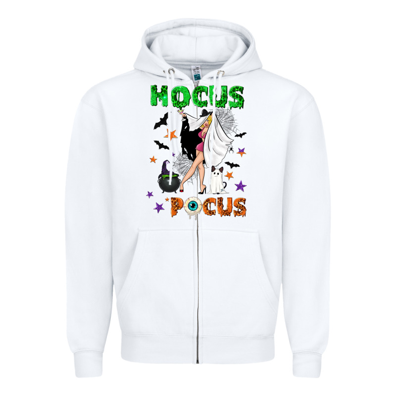 Hocus Pocus With Witch Zipper Hoodie by NancyCooperArtShop | Teevron