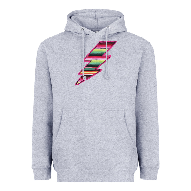 Pink Serape Lightning Heavyweight Hoodie by Bettercallsaul | Teevron