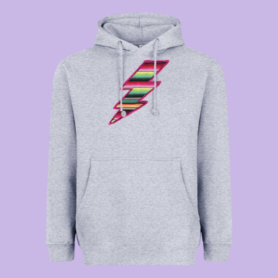 Pink Serape Lightning Heavyweight Hoodie Designed By Bettercallsaul
