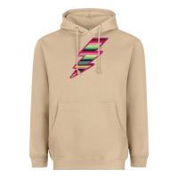 Mushroom Pink Serape Lightning Heavyweight Hoodie - Bettercallsaul