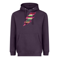 Plum Pink Serape Lightning Heavyweight Hoodie - Bettercallsaul