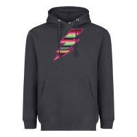 Smoke Pink Serape Lightning Heavyweight Hoodie - Bettercallsaul