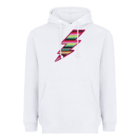 White Pink Serape Lightning Heavyweight Hoodie - Bettercallsaul