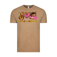 Vintage Coffee peace love donuts Vintage Tee - AdoDesignShop