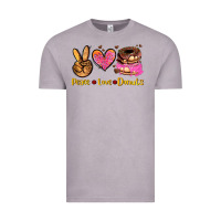 Vintage Zinc peace love donuts Vintage Tee - AdoDesignShop