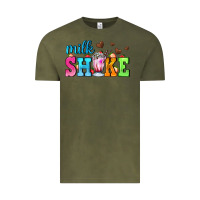 Vintage Olive milk shake with chocolate heart Vintage Tee - AdoDesignShop