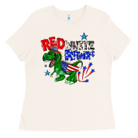 Bone red white rawr billie wilder Ladies Tee - texasbilliewilder