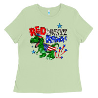 Matcha red white rawr billie wilder Ladies Tee - texasbilliewilder