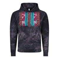 Cloud Black valentines day leopard rose glitter brush stoke Vintage Hoodie - JahusDesignShop