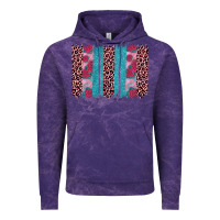 Cloud Purple valentines day leopard rose glitter brush stoke Vintage Hoodie - JahusDesignShop