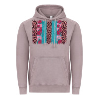 Vintage Zinc valentines day leopard rose glitter brush stoke Vintage Hoodie - JahusDesignShop