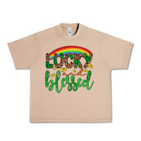 Burro Western St. Patrick's Rainbow Lucky And Blessed Urban Heavy Tee - Artiststas