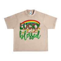 French Oak Western St. Patrick's Rainbow Lucky And Blessed Urban Heavy Tee - Artiststas