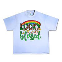 Grape Ice Western St. Patrick's Rainbow Lucky And Blessed Urban Heavy Tee - Artiststas