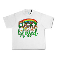Lunar Rock Western St. Patrick's Rainbow Lucky And Blessed Urban Heavy Tee - Artiststas