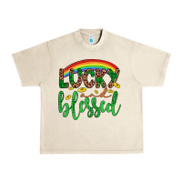 Sandshell Western St. Patrick's Rainbow Lucky And Blessed Urban Heavy Tee - Artiststas