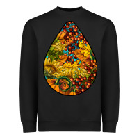 Black Fall Teardrop Heavyweight Sweatshirt - LillyAllenDesigns