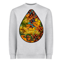 Heather Grey Fall Teardrop Heavyweight Sweatshirt - LillyAllenDesigns