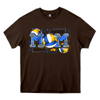 Chocolate Brown mom volleyball Heavy Core Tee - Zillion Design Studio