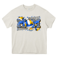 Cream mom volleyball Heavy Core Tee - Zillion Design Studio