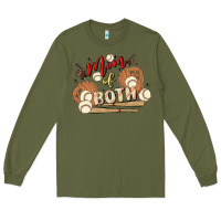Army Green mama of both Long Sleeve Tee - MaliasSmallBusiness