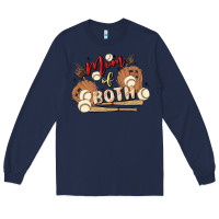 Navy mama of both Long Sleeve Tee - MaliasSmallBusiness