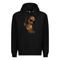 Black black man Premium Hoodie - NancyCooperArtShop