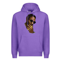 Purple black man Premium Hoodie - NancyCooperArtShop