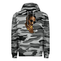 Slate Camo black man Premium Hoodie - NancyCooperArtShop