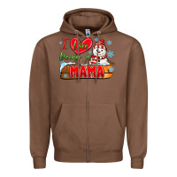 Chestnut i love being a mama Zipper Hoodie - MaliasSmallBusiness