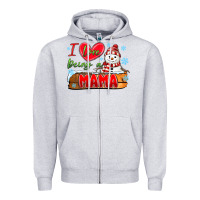 Heather Grey i love being a mama Zipper Hoodie - MaliasSmallBusiness