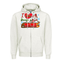 Oatmeal Heather i love being a mama Zipper Hoodie - MaliasSmallBusiness