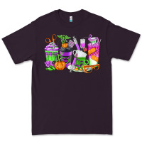 Plum Halloween Nurse Coffee Cups Premium Tee - texasbilliewilder