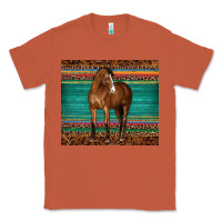Copper western horse serape  leather leopard Classic Tee - BarkalooDesign