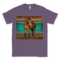 Lavender western horse serape  leather leopard Classic Tee - BarkalooDesign