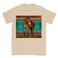 Mushroom western horse serape  leather leopard Classic Tee - BarkalooDesign