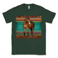 Sports Green western horse serape  leather leopard Classic Tee - BarkalooDesign