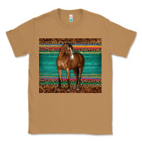 Toasted Coconut western horse serape  leather leopard Classic Tee - BarkalooDesign