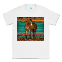 White western horse serape  leather leopard Classic Tee - BarkalooDesign