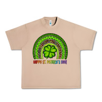 Burro Happy St. Patrick's Day Shamrock Rainbow Urban Heavy Tee - Artiststas
