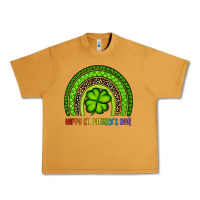 Peanut Butter Happy St. Patrick's Day Shamrock Rainbow Urban Heavy Tee - Artiststas