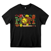 Black mom softball Heavy Core Tee - Zillion Design Studio